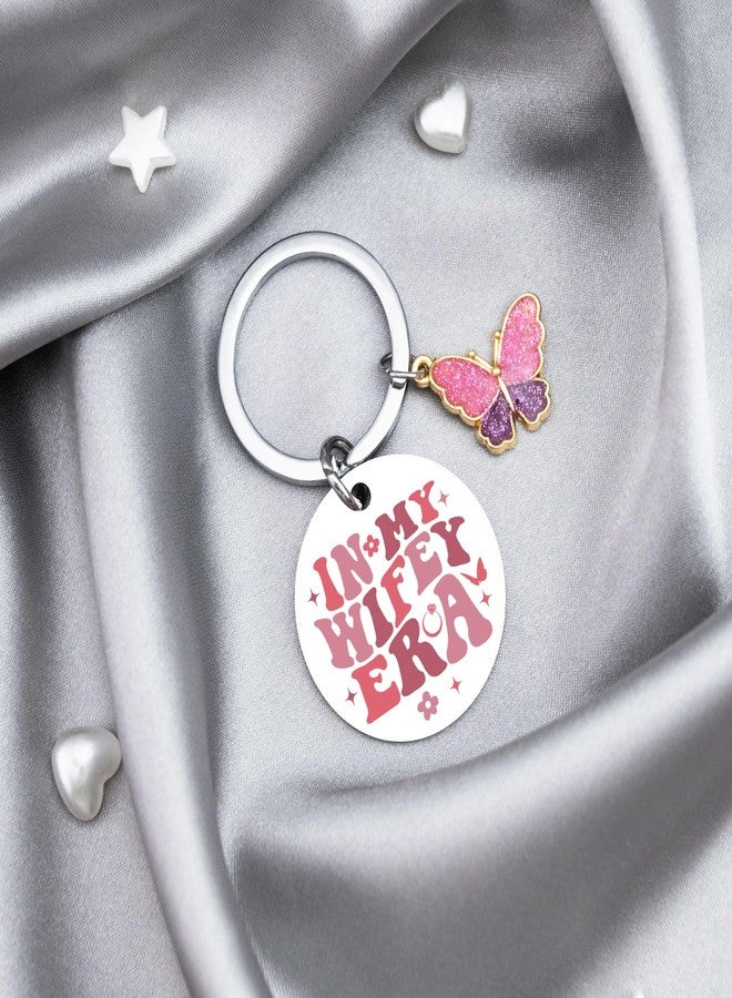 MOEXUKO Bachelorette Gifts for Bride Bridal Shower Gifts for Bride Wedding Shower Keychain Wedding Gift for Wife Wifey Gift from Husband Birthday Anniversary Christmas Valentines In My Wifey Era Keyring - Image 3